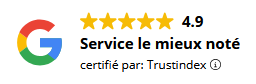 Huchard Déménagements - 5 étoiles sur Google et noté 4,9